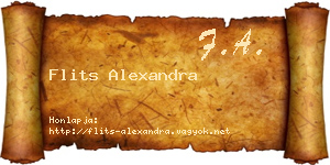 Flits Alexandra névjegykártya